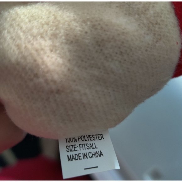 Red Gloves Winter Womens New‎ with Tag Cinching Wrist for Warmth Boutique - Picture 7 of 7